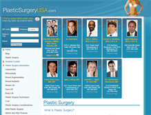 Tablet Screenshot of plasticsurgeryusa.com
